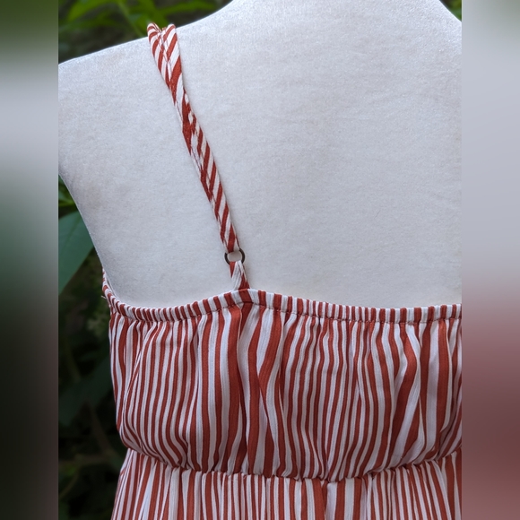 Hayden Striped Ruffle Tier Maxi Dress SZ S - Picture 7 of 12